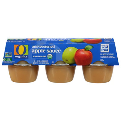 O Organics Organic Apple Sauce Unsweetened Cups - 6-4 Oz - Image 2