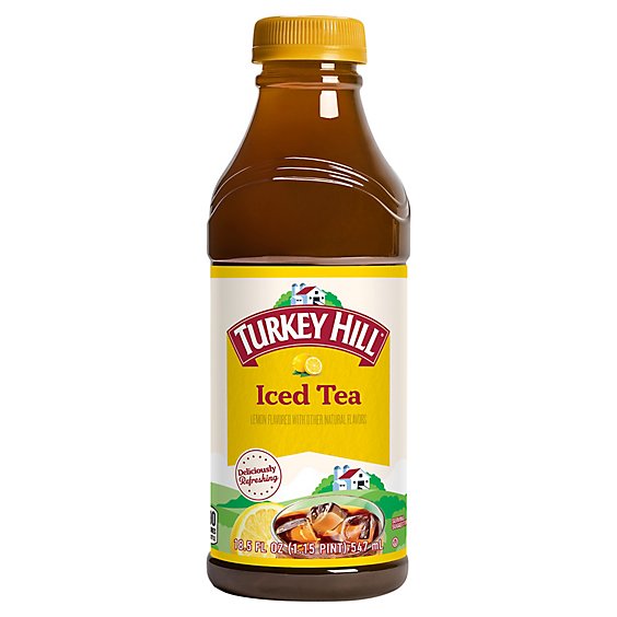 Turkey Hill Iced Tea Lemon Flavored - 18.5 Fl. Oz.