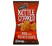 Signature SELECT Potato Chips Kettle Cooked BBQ - 7 Oz