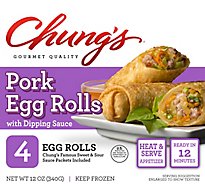 Chungs Egg Rolls Pork - 12 Oz