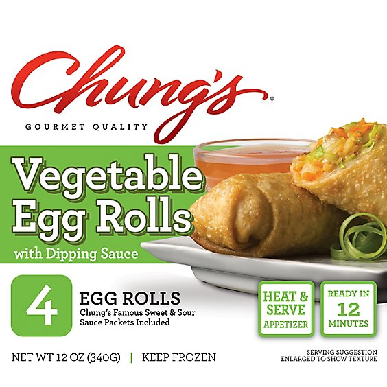 Chung's Vegetable Egg Rolls - 12 Oz