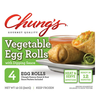 Chungs Egg Rolls Vegetable - 12 Oz - Image 1