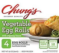 Chungs Egg Rolls Vegetable - 12 Oz