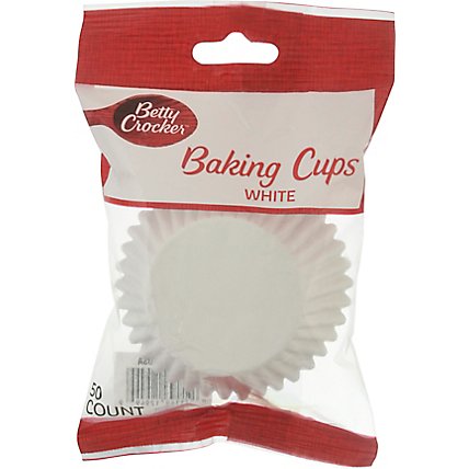 Betty Crocker Baking Cups Standard Size White - 50 Count - Image 2