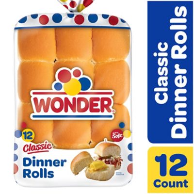 Wonder Bread Soft White Bread Dinner Rolls 12 Count - 12 Oz - Image 2