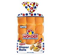 Wonder Bread Soft White Bread Dinner Rolls 12 Count - 12 Oz