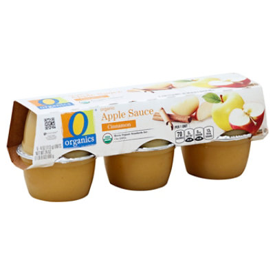 O Organics Organic Apple Sauce Cinnamon Cups - 6-4 Oz - Image 1