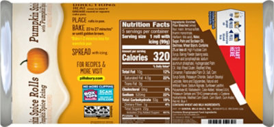 Pillsbury Grands! Pumpkin Spice Rolls Big 5 Count - 17.5 Oz - Image 5