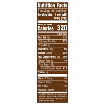 Pillsbury Grands! Pumpkin Spice Rolls Big 5 Count - 17.5 Oz - Image 3