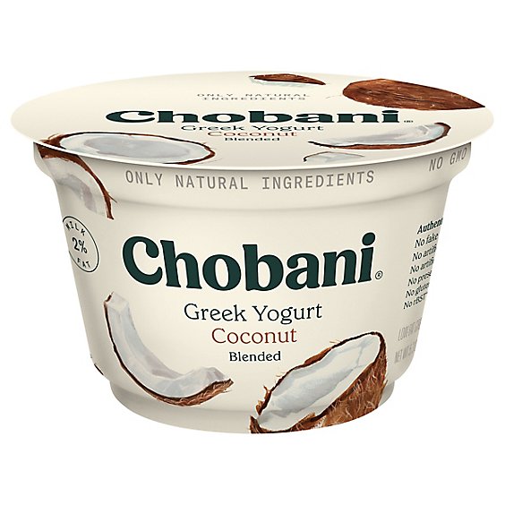 Chobani Yogurt Greek Blended Low-Fat Coconut - 5.3 Oz