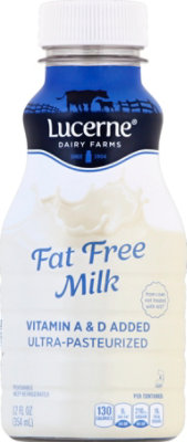Lucerne Milk Fat Free - 12 Fl. Oz. - Image 2