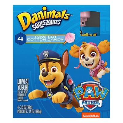 Danimals Cotton Candy Squeezable Yogurt - 4-3.5 Oz - Image 3