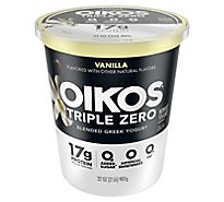 Oikos Triple Zero Vanilla Nonfat Greek Yogurt - 32oz.