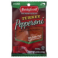 Bridgford Pepperoni Turkey 70% Less Fat - 4 Oz - Image 1