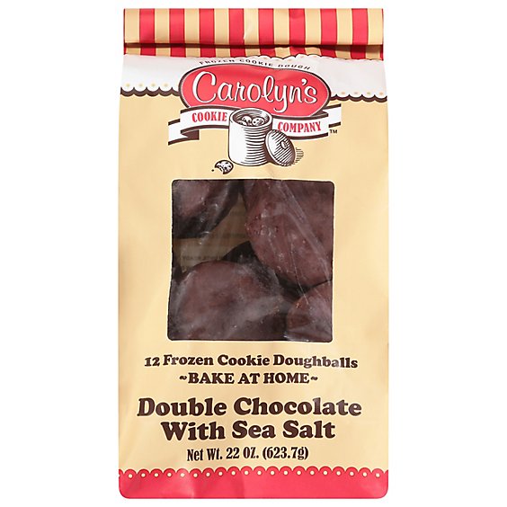 Carolyns Cookie Company Cookie Dough Double Chocolate With Sea Salt - 22 Oz