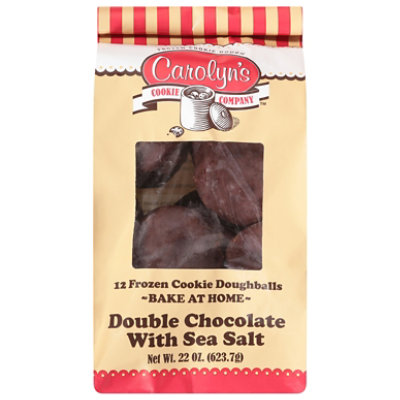 Carolyns Cookie Company Cookie Dough Double Chocolate With Sea Salt - 22 Oz