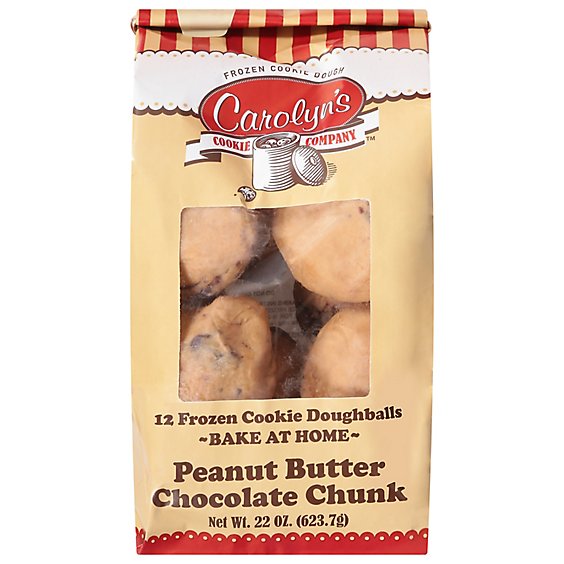 Carolyns Cookie Company Cookie Dough Peanut Butter Chocolate Chunk - 22 Oz