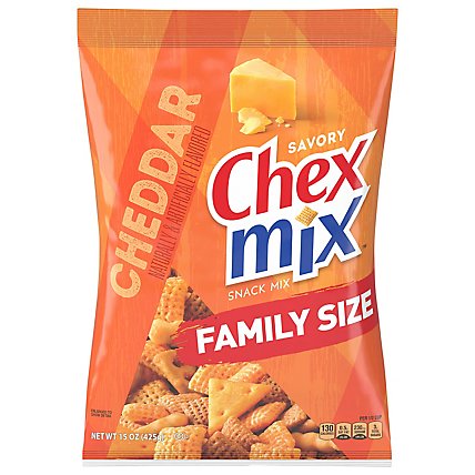 Chex Mix Snack Mix Savory Cheddar Family Size - 15 Oz - Image 2