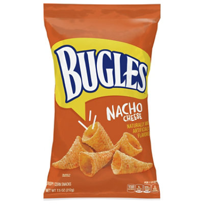 Bugles Snacks Corn Crispy Nacho Cheese Flavor - 7.5 Oz - Image 2