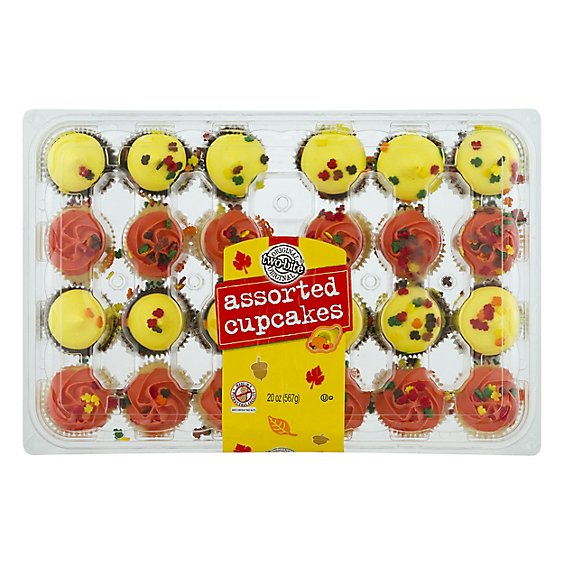 Cupcake Assorted Fall 24 Count - Each