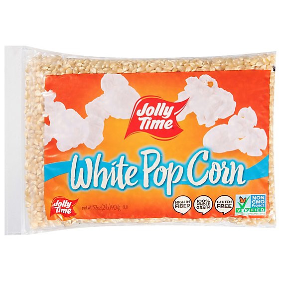 JOLLY TIME Popcorn Kernels White Unpopped - 32 Oz