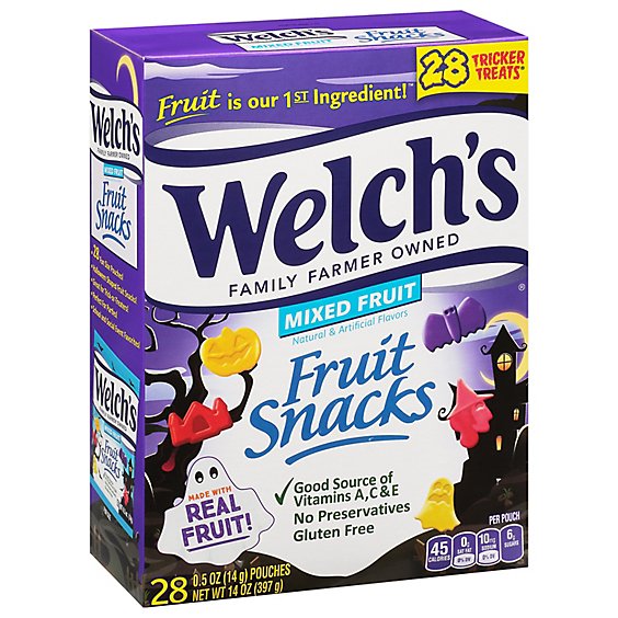 Welchs Fruit Snacks Mixed Fruit - 28-0.5 Oz