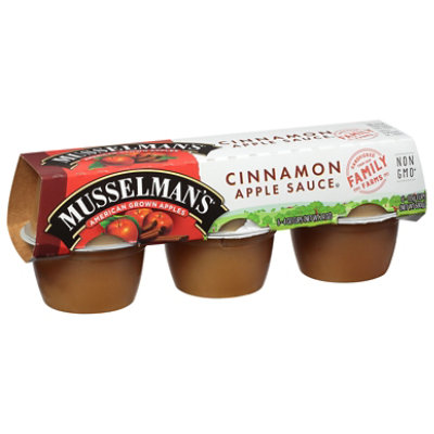 Musselmans Apple Sauce Cinnamon Cups - 6-4 Oz - Image 1