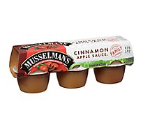 Musselmans Apple Sauce Cinnamon Cups - 6-4 Oz
