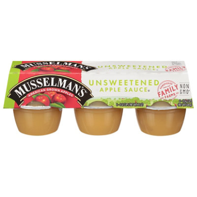 Musselmans Apple Sauce Unsweetened Cups - 6-4 Oz - Image 2