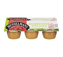 Musselmans Apple Sauce Unsweetened Cups - 6-4 Oz