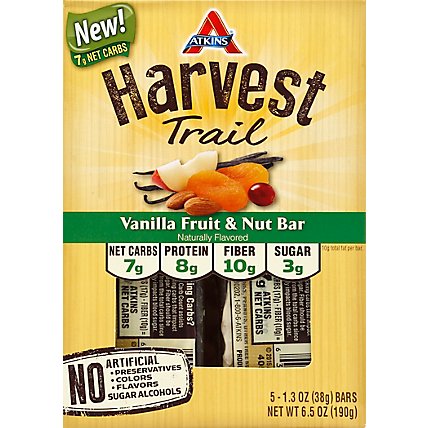 Harvest Trail Vanilla Fruit & Nut - 5 Package - Image 2