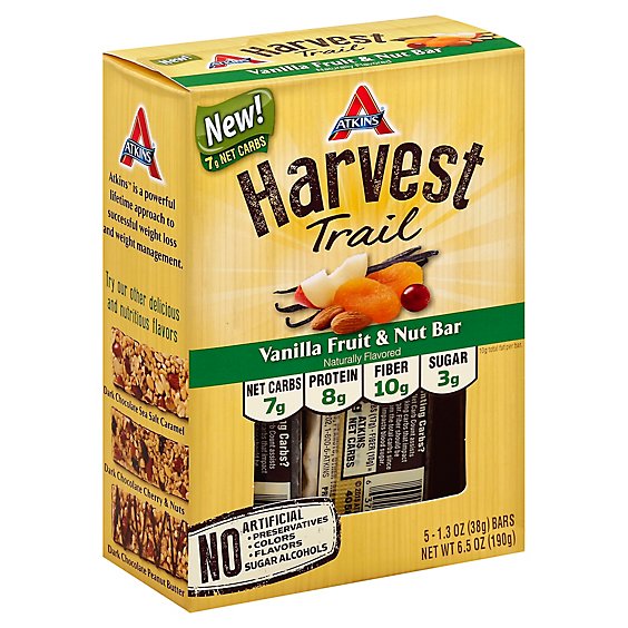 Harvest Trail Vanilla Fruit & Nut - 5 Package