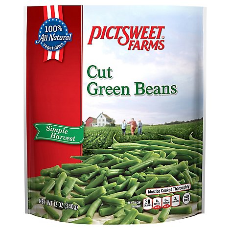 Pictsweet Farms Beans Green Cut Simple Harvest - 12 Oz
