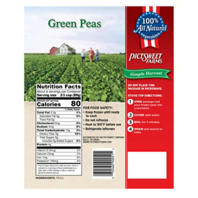 Pictsweet Farms Peas Green Simple Harvest - 12 Oz - Image 6