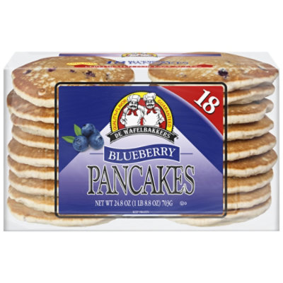 De Wafelbakkers Blueberry Pancakes Pack 18 Count - 24.8 Oz - Image 1