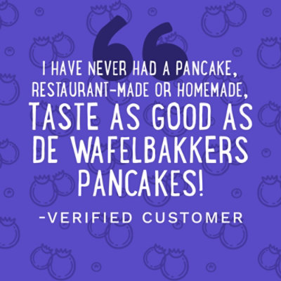 De Wafelbakkers Blueberry Pancakes Pack 18 Count - 24.8 Oz - Image 3