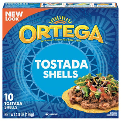 Ortega Tostada Shells Corn Box 10 Count 4 8 Oz Safeway