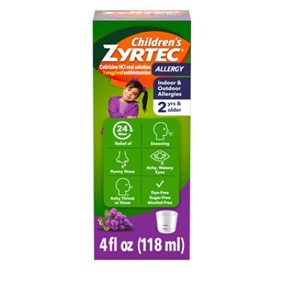 Childrens Zyrtec Grape - 4 Oz - Image 2