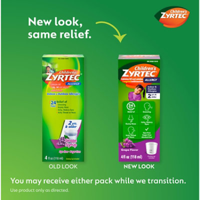 Childrens Zyrtec Grape - 4 Oz - Image 1