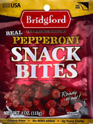 Bridgford Pepperoni Snack Bites - 4 Oz - Image 2