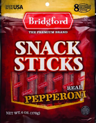 Bridgford Pepperoni Snack Sticks - 6 Oz - Image 2