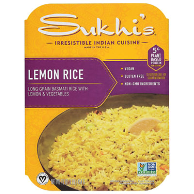 Sukhi's Indian Lemon Rice Gluten Free Side Dish - 16 Oz