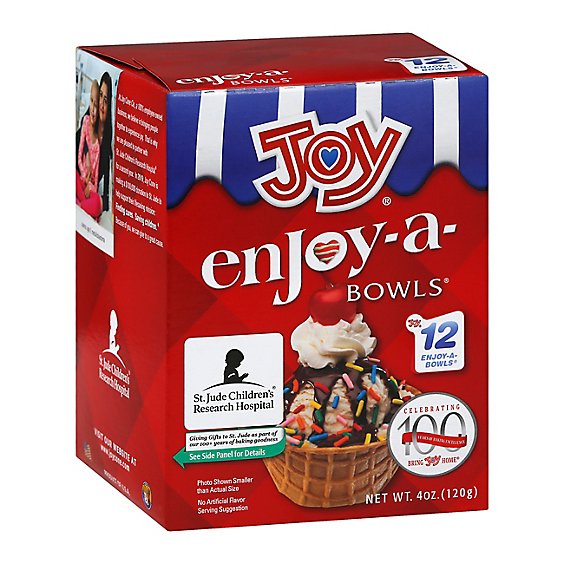 Joy Enjoy-A-Bowls Waffle Bowls Mini 12 Count - 4 Oz