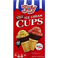 Joy Ice Cream Cups Chocolatey Dipped 12 Count - 3.5 Oz - Image 2