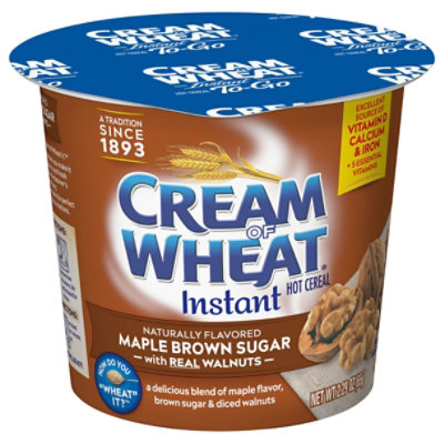 Cream Of Wheat To-Go Instant Maple Brown Sugar Walnut Hot Cereal - 2.29 oz - Image 1