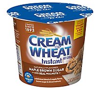 Cream of Wheat Cereal Hot Instant To-Go Maple Brown Sugar Walnut - 2.29 Oz