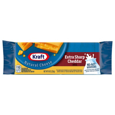 Kraft Natural Cheese Cheddar Extra Sharp 8 Oz JewelOsco