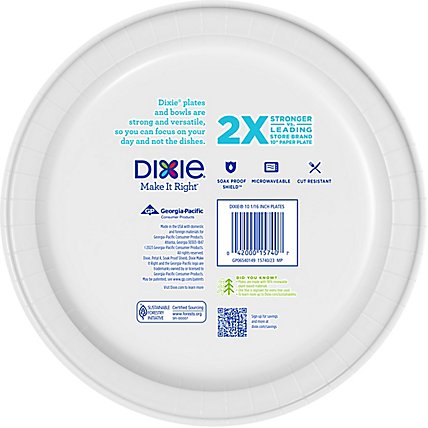 Dixie Everyday Paper Plates Printed 10 1/16 Inch - 86 Count - Image 4