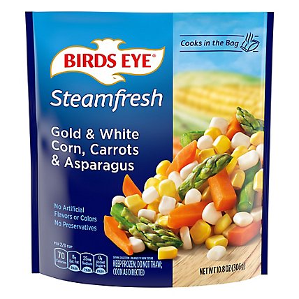 Birds Eye Steamfresh Gold And White Corn Carrots & Asparagus Mixed Frozen Vegetables - 10.8 Oz - Image 2