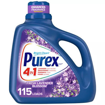 Purex Laundry Detergent Liquid with Crystals Fresh Lavender Blossom - 150 Fl. Oz. - Image 1